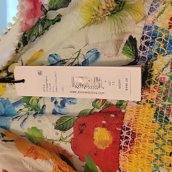 NWT Alice + Oliva floral eyelet dress - Picture 5 of 9